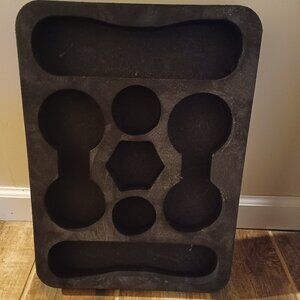 NWOT FLOATING GREY & BLACK POOL DRINK HOLDER